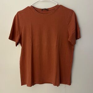Classic Brick-Colored Zara T Shirt